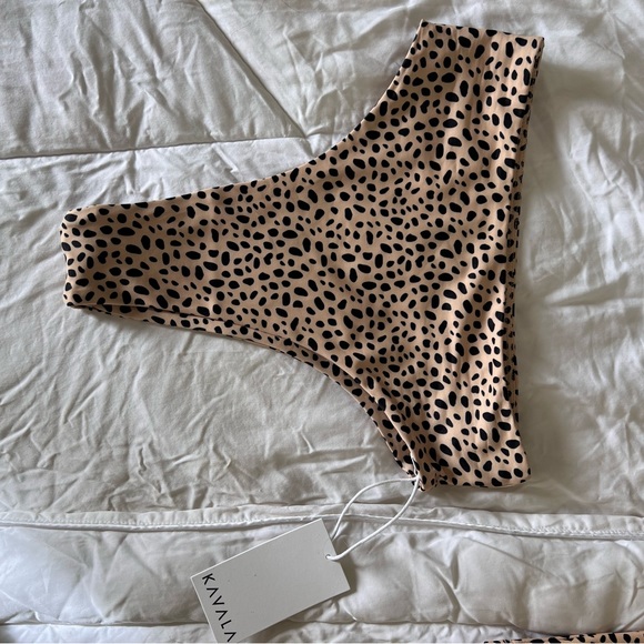 NWT Kavala Collective CHEETAH LAIE BOTTOM - Picture 11 of 11